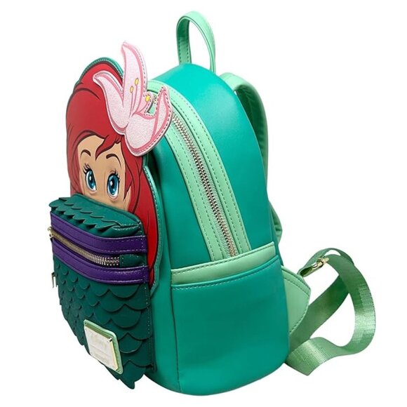 Loungefly Disney The Little Mermaid Ariel Cosplay Mini Backpack NWT - Picture 2 of 6